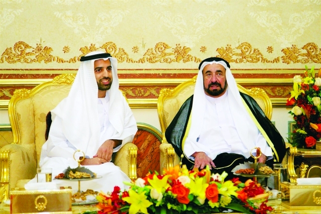 "سلطان القاسمي يتقبل تهاني محمد بن سعود ــ من المصدر"