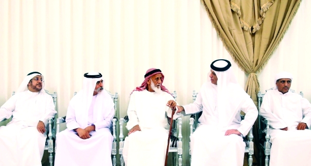 "■ حاكم رأس الخيمة يعزي أسرة الشهيد اليماحي بحضور نهيان بن مبارك | وام"