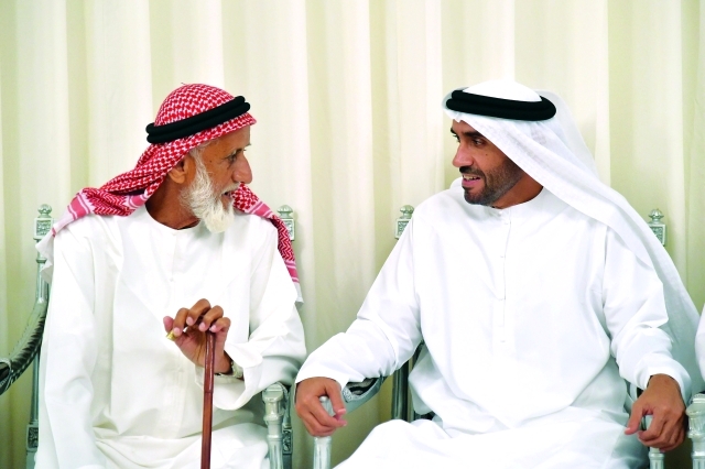 "■ نهيان بن زايد يعزي أسرة الشهيد اليماحي"