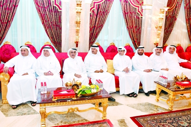 "■ حميد القطامي وعبدالله الشيباني وسامي القمزي ولؤي بالهول وخالد الكمدة وبطي الكندي وحمد المدفع"