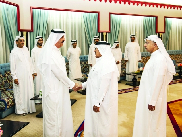 "■ سعود المعلا يتلقى التهاني بالشهر الفضيل | وام"