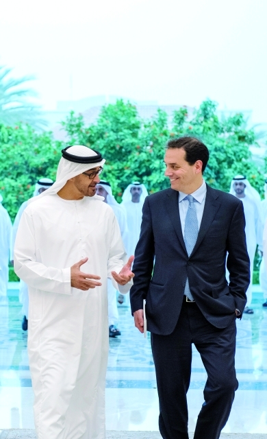 "محمد بن زايد في حديث مع دانيال بينك"