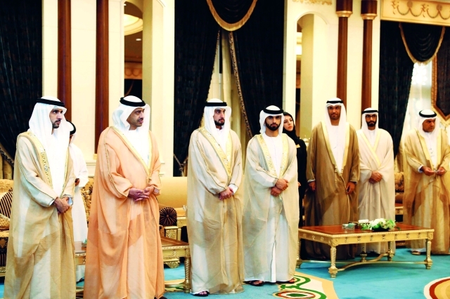 "حمدان بن محمد وعبدالله بن زايد وأحمد ومنصور بن محمد وريم الهاشمي وسلطان الجابر ومحمد البواردي ومحمد الرئيسي"