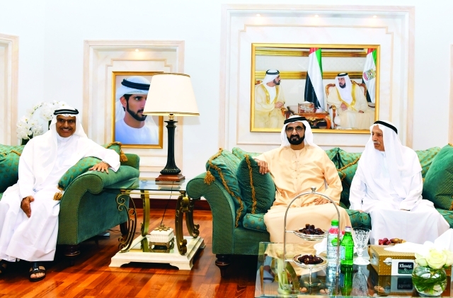 "■ محمد بن راشد وأحمد الطاير وجمعة الماجد"