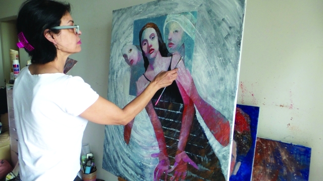 "■ ميساء ترسم لوحة جديدة"