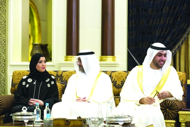 "■ سلطان بن محمد بن سلطان وراشد بن سعود وأمل القبيسي"