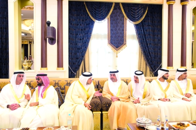 "■ طحنون وسيف ومنصور وحامد بن زايد وأحمد الزعابي"