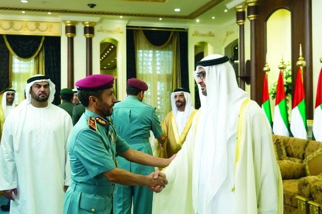 "■ سموه يتلقى تهاني خليفة الخييلي"