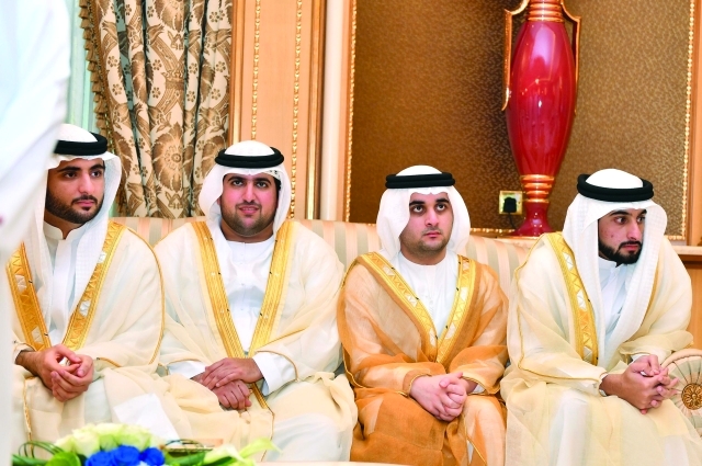 "■ أحمد وسعيد بن محمد ومحمد بن مكتوم وسعيد بن حمدان"
