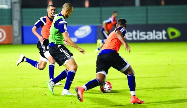 "■ جانب من تدريبات المنتخب في التجمع الأول - البيان"