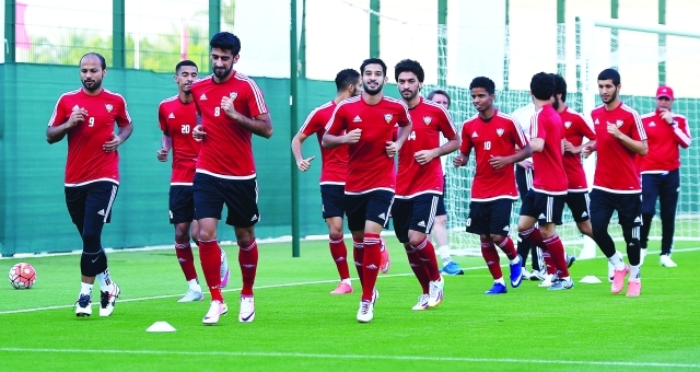 "من تدريبات المنتخب قبل السفر إلى إسبانيا تصوير: تصوير / هشام تيكنوين"