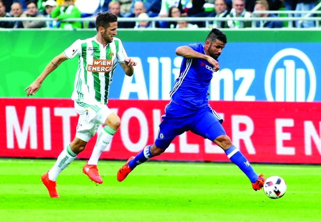 "■ دييغو كوستا لم يتوقف عن الشغب حتى في المباريات الودية | أ ب"