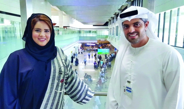 "■ محمد الهاملي ومنى العبدولي"