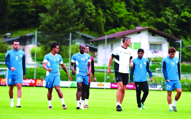 "■ من تدريبات العين في معسكره النمساوي | البيان"