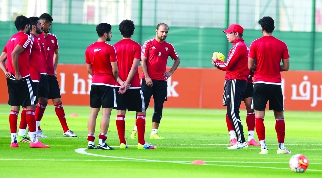 "■ من تدريبات المنتخب في معسكر إسبانيا | تصوير: هشام تيكنيوين"