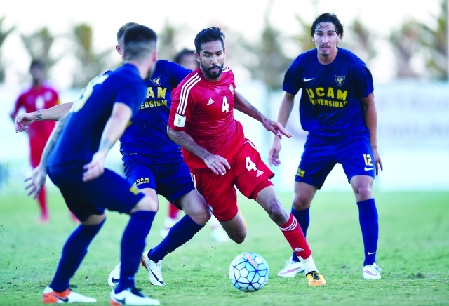 "■ من لقاء المنتخب ويوكام الإسباني | تصوير - هشام تيكنوين"