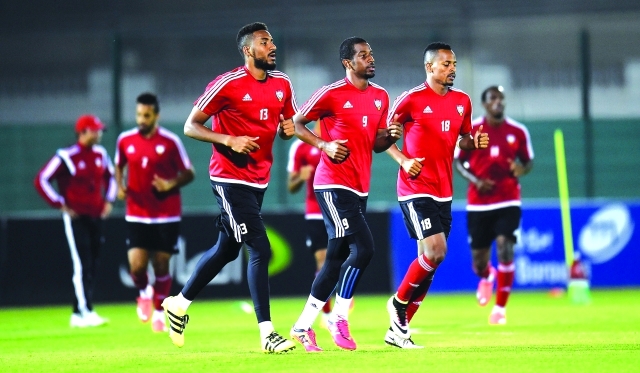 "■من تدريبات منتخبنا الوطني في ملعب ذياب عوانة | تصوير: هشام تيكنوين"