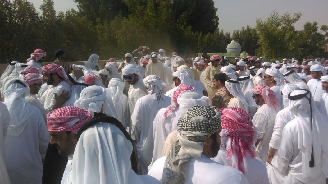 "أثناء تشييع شهيد الوطن"
