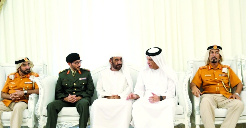 "■ سعود بن صقر يقدم واجب العزاء لأسرة الشهيد راشد الحبسي | وام"