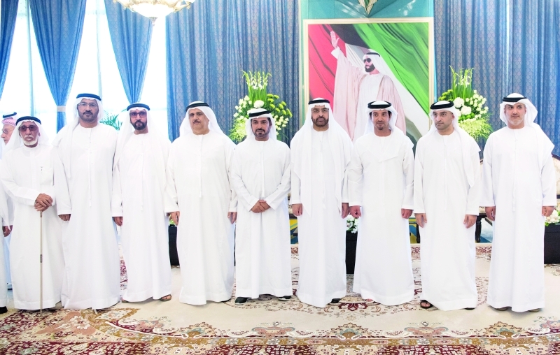 "■ هزاع بن زايد وحمدان بن مبارك وجانب من الحضور | وام"