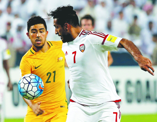 "■ علي مبخوت وهجمة على مرمى منتخب أستراليا | البيان"