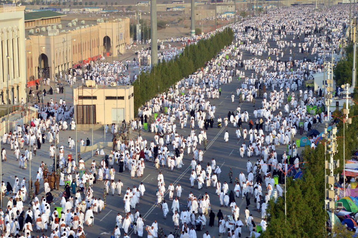 فيديو.. ضيوف الرحمن يتوافدون إلى صعيد عرفات