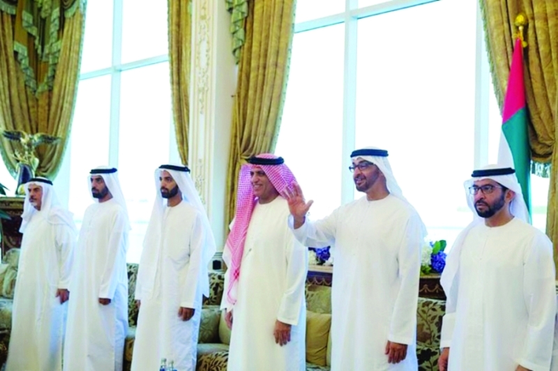 "■ محمد بن زايد وسعود بن صقر ومحمد بن سعود وحمدان بن زايد وأحمد بن سعود | أنستغرام"