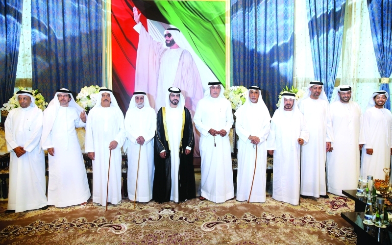 "محمد الرميثي خلال الحفل"