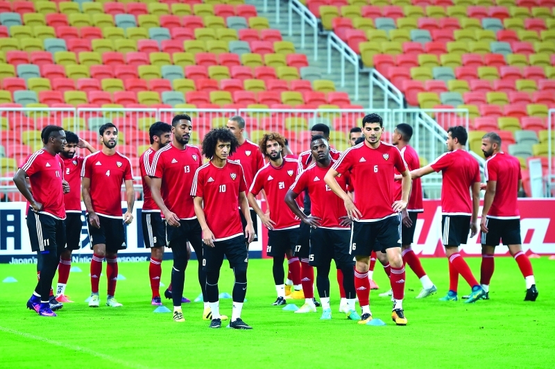 "■ من تدريبات سابقة للمنتخب | البيان"