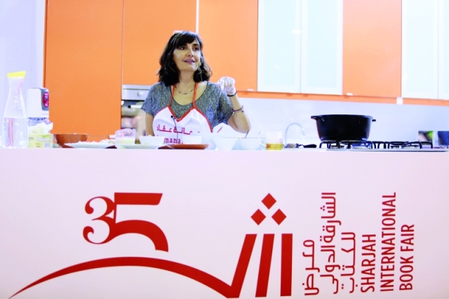 عروض حية  في ركن الطهي