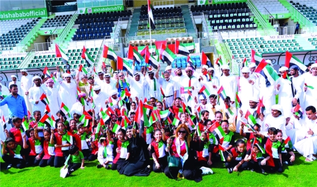 "■ خلال الاحتفال في نادي الشباب"