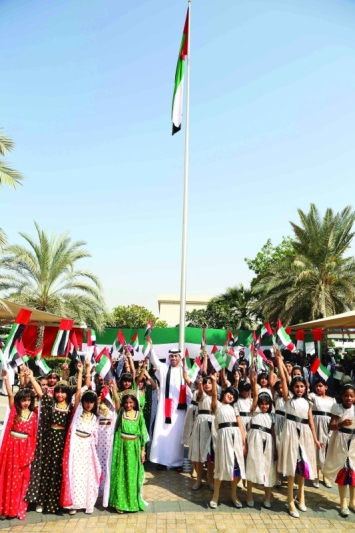 "أحمد بالهول خلال مشاركته الاحتفال بيوم العلم | من المصدر"
