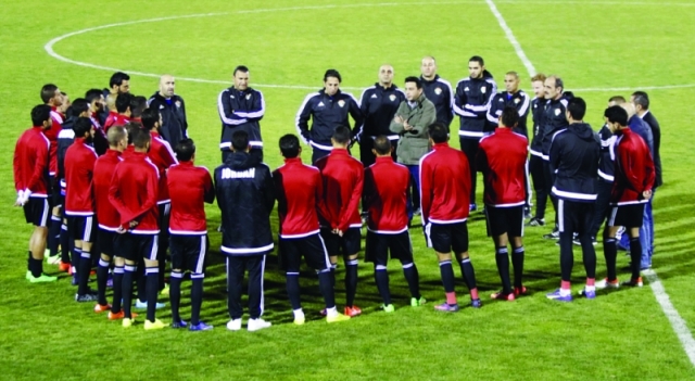 "■ جانب من تحضيرات المنتخب الأردني | البيان"