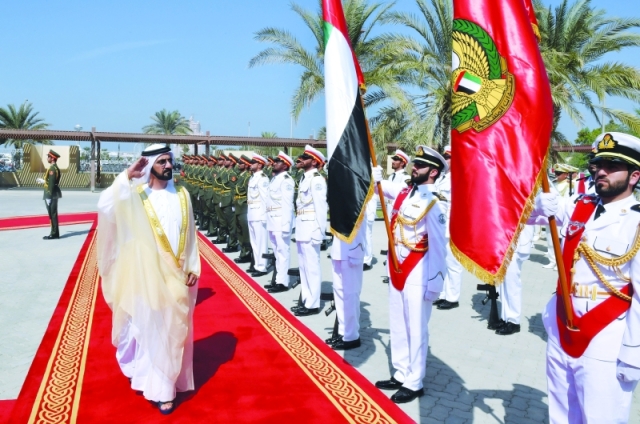 "■ وسموه خلال استعراض حرس الشرف"