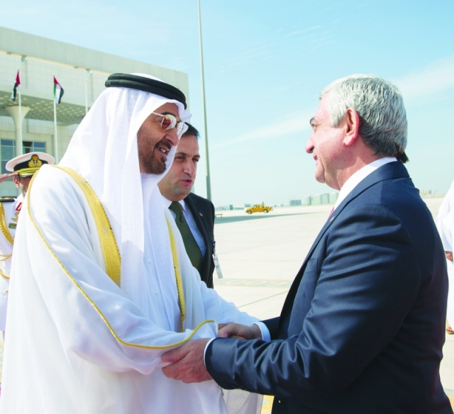 "■ محمد بن زايد مرحباً بضيف البلاد"