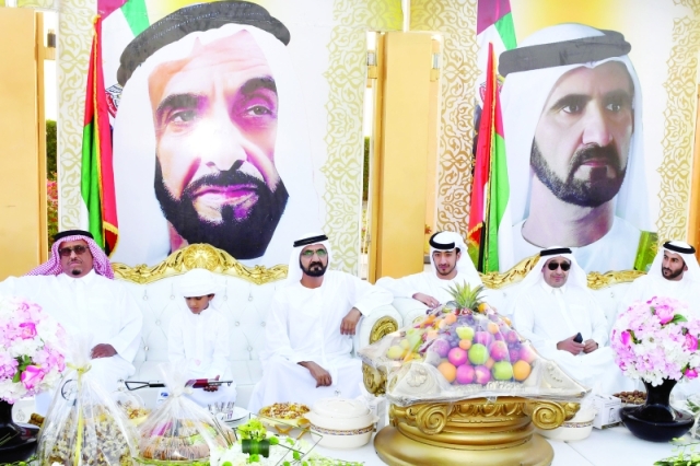 "سموه خلال الحفل بحضور ضاحي خلفان"