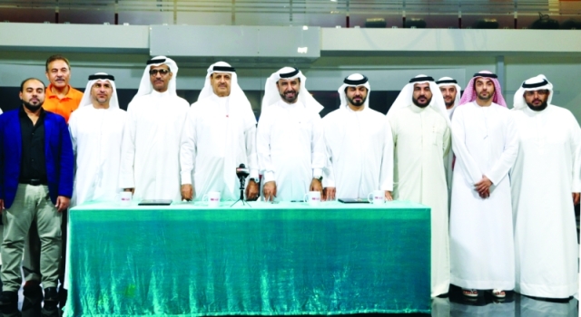 "■ خلال المؤتمر الصحافي للإعلان عن الاتفاقية المشتركة"