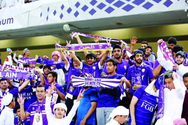 "■ جماهير العين تحرص على الوجود خلف فريقها في كل مكان"