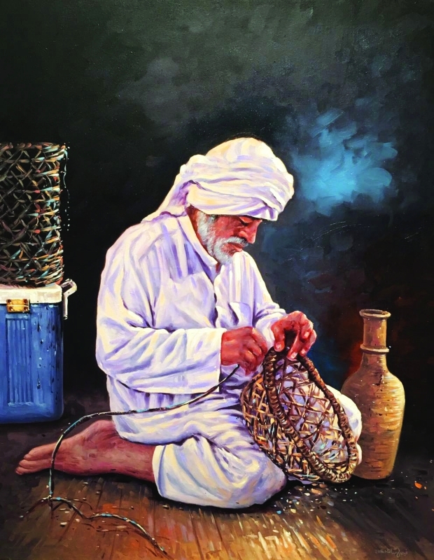 "■ من أعمال الفنان"