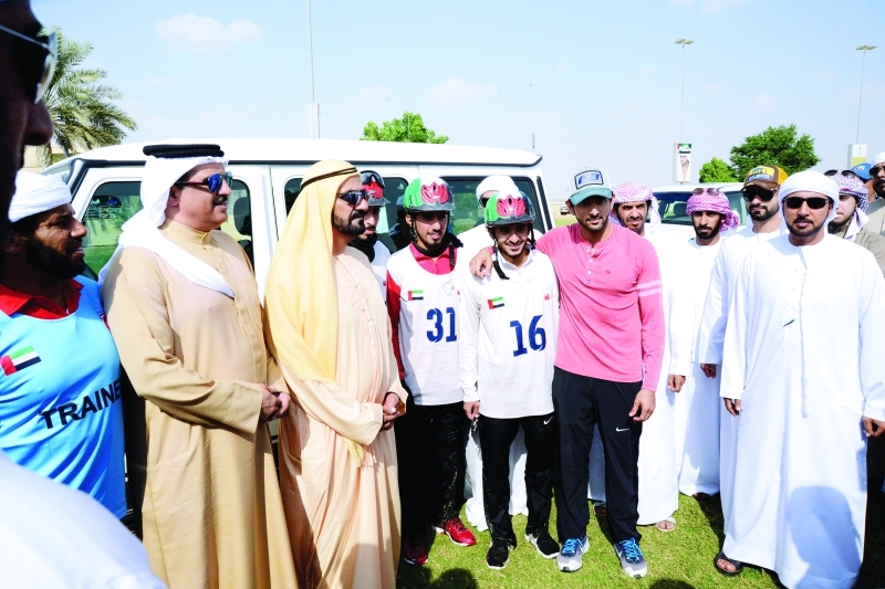 محمد بن راشد يشهد إنجاز حمد بــن دلموك في كأس جميرا للقدرة
