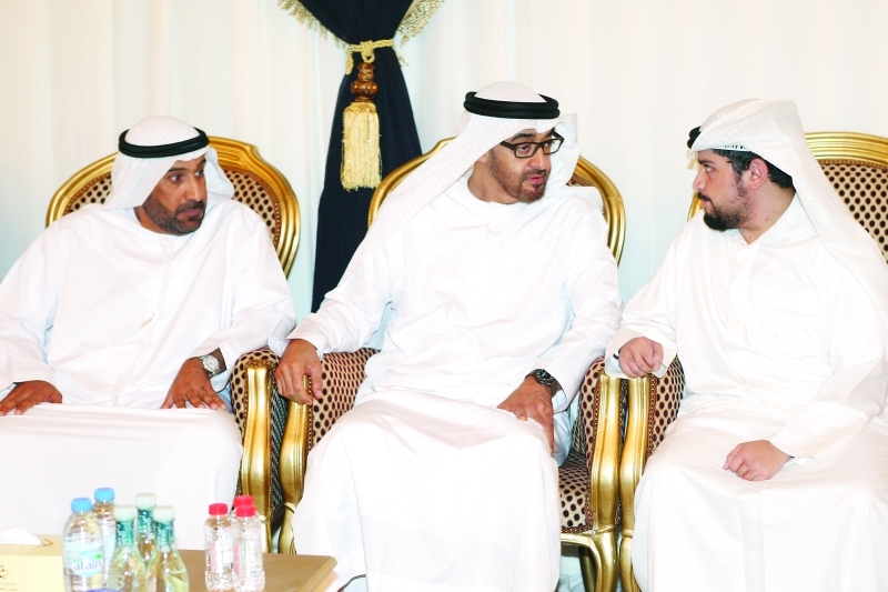 "سموه خلال العزاء"
