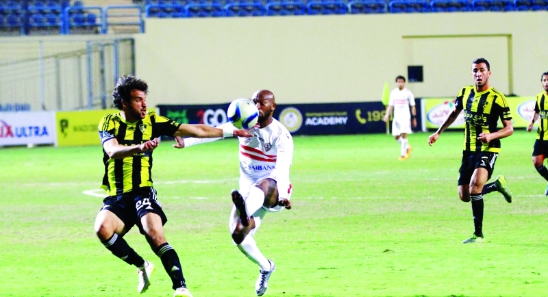 "جانب من لقاء الزمالك ووادي دجلة - البيان"