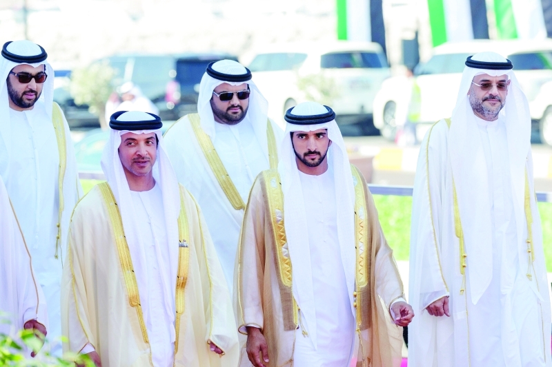 "■حمدان بن محمد وسلطان بن محمد بن سلطان وعمار النعيمي ومحمد بن حمد وراشد بن سعود المعلا ومحمد بن سعود وهزاع بن زايد"