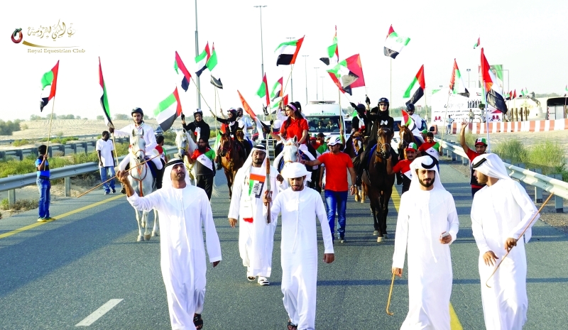 "■ جانب من احتفالات النادي الملكي للفروسية"