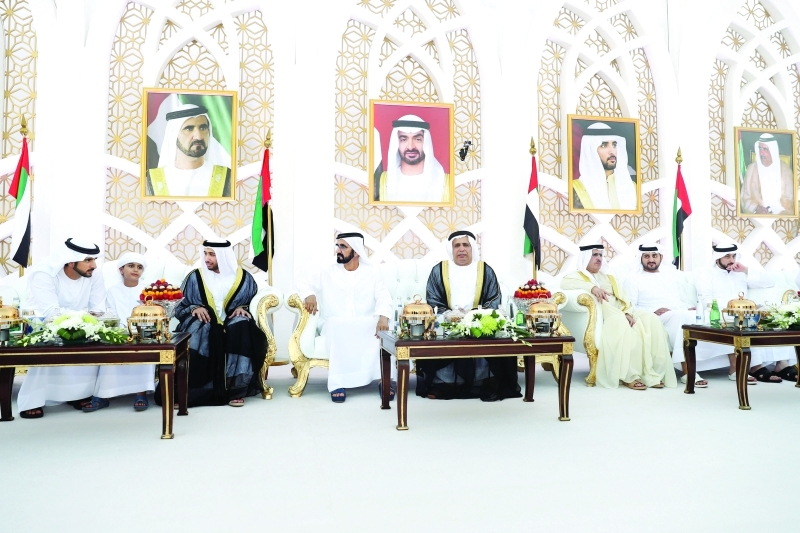 "■ محمد بن راشد وحمدان ومكتوم وأحمد بن محمد ومطر الطاير وسعيد الطاير والعريس"