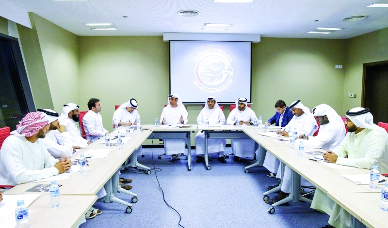 "■ من اجتماع اتحاد الجوجيتسو مع ممثلي الأندية | البيان"