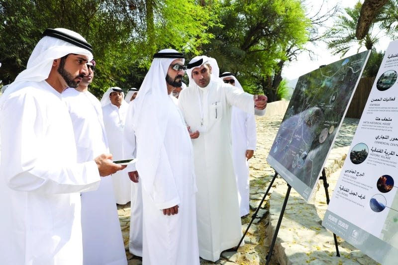"محمد بن راشد يطلق الخطة التطويرية والتنموية لمنطقة حتّا"