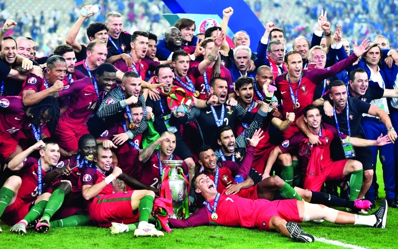 "■ منتخب البرتغال بطل أوروبا 2016 | أرشيفية"