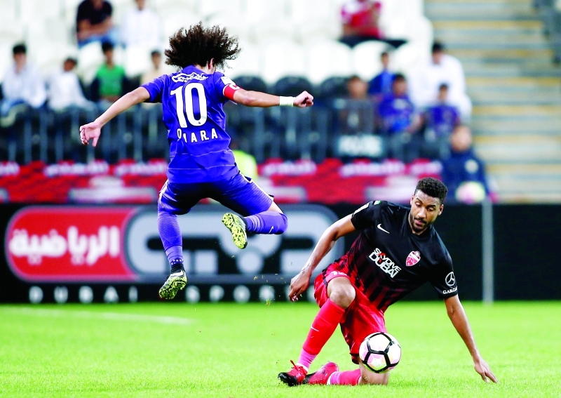 "■ العين استطاع تخطي الفرسان في لقاء الكأس الثلاثاء الماضي | أرشيفية"