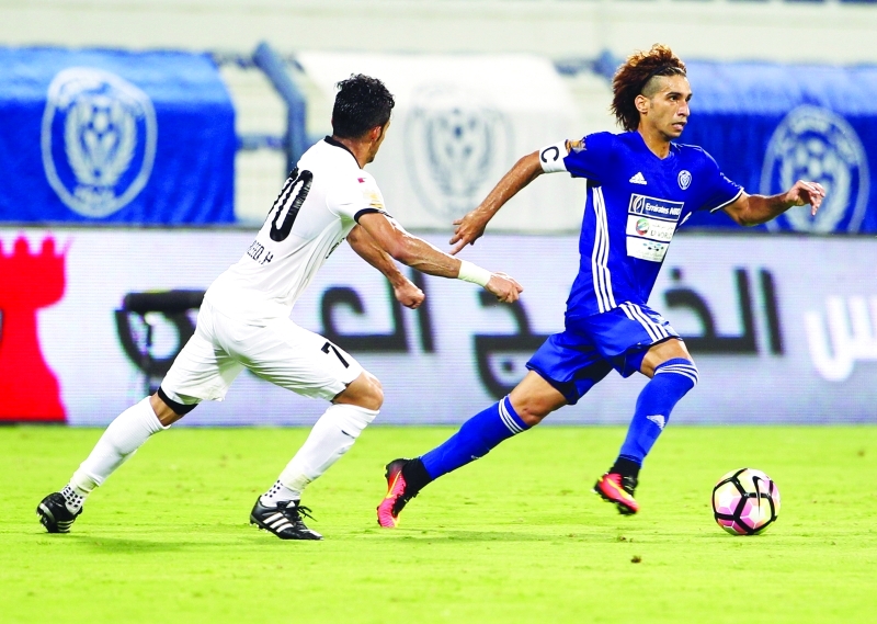 "■ طارق أحمد نجم خط وسط النصر | البيان"